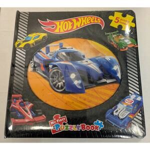 NEW Hot Wheels My First Puzzle Book 5 Puzzles Inside Phidal 2018 Mattel Sealed